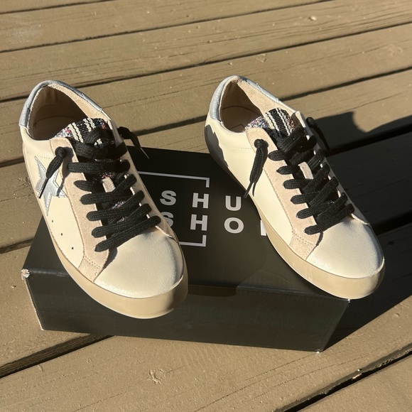 ShuShop Paulam Multi Glitter Star Sneakers | NEW in BOX Retail $99.90 | Size 7.5 - Picture 1 of 14